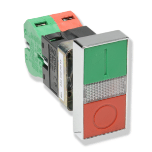 Double Headed ON/OFF Push Button Switch w/Indicator 1690-0206