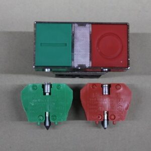 Push Botton Double ON/OFF Switch Red/Green 1690-0206